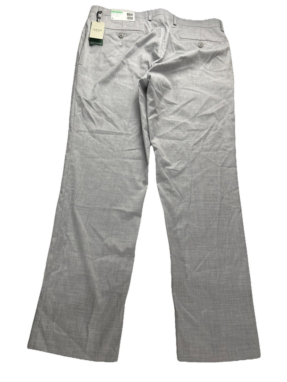 Alfani Mens Dress Pants 34x30 Grey Slim Fit